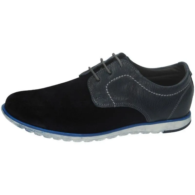 306 BLUCHER DE PIEL color MARINO