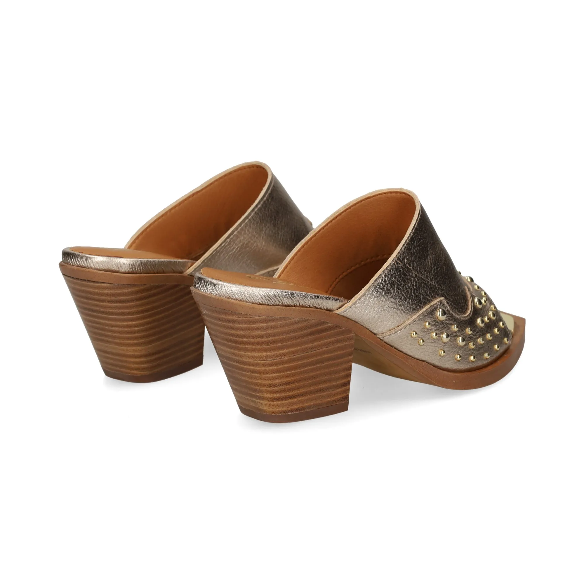 ALPE Sandalias con tacón de Mujer 43 PLATINO