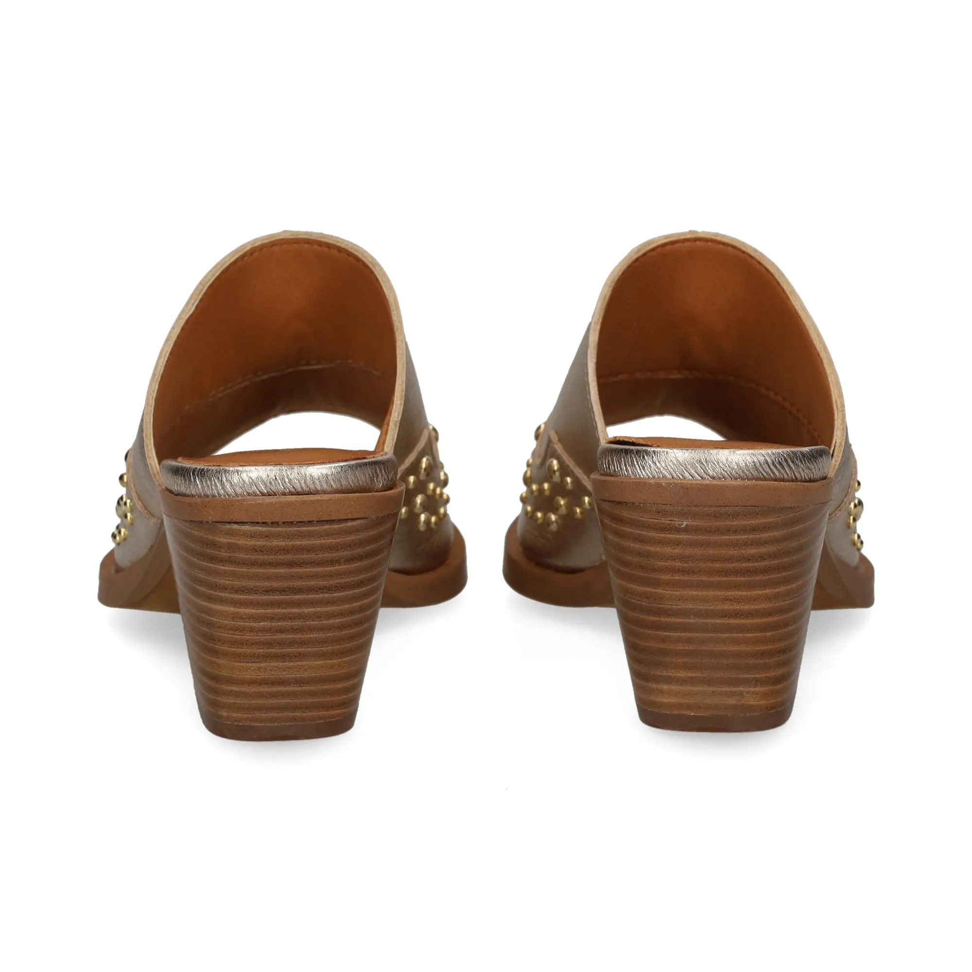 ALPE Sandalias con tacón de Mujer 43 PLATINO