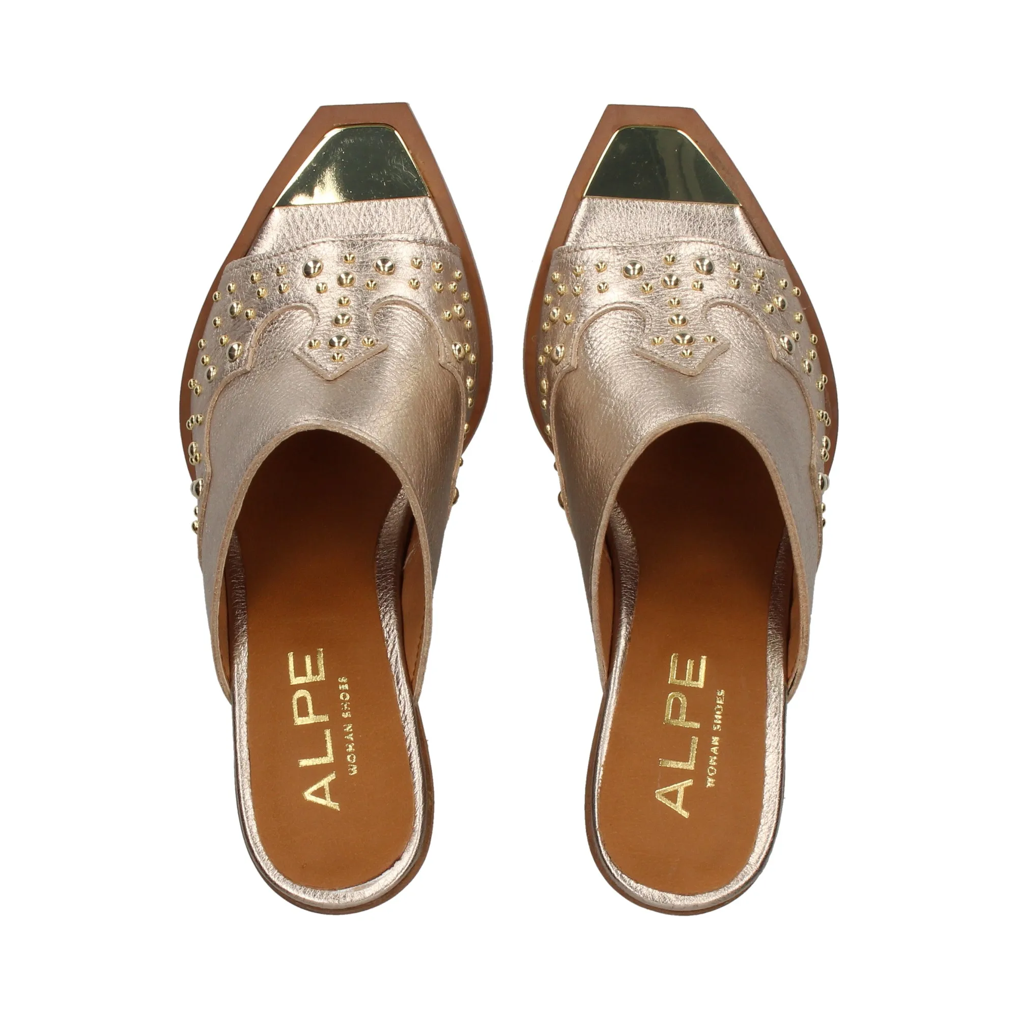 ALPE Sandalias con tacón de Mujer 43 PLATINO