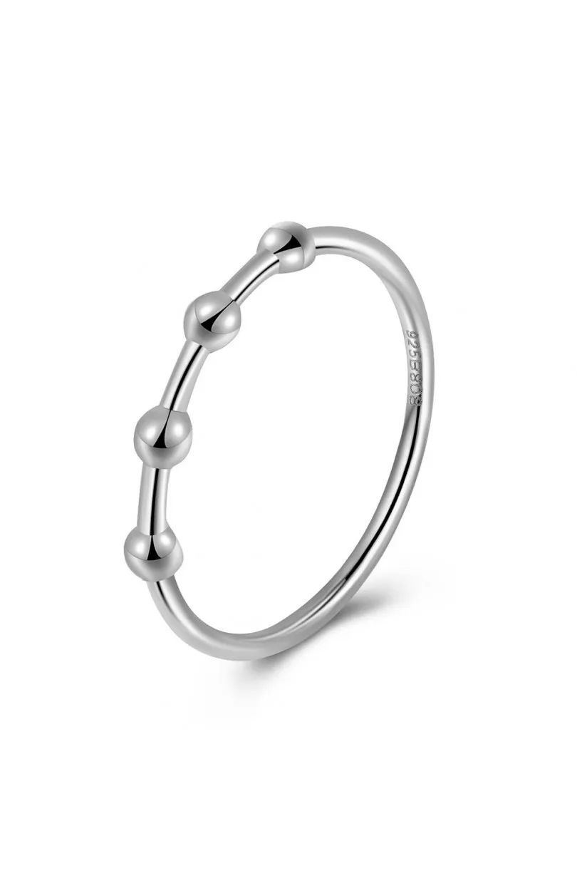 Anillo en plata de ley Atom