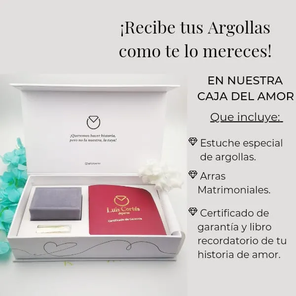 Argollas y Anillo en Oro 18k /REF. 065SO