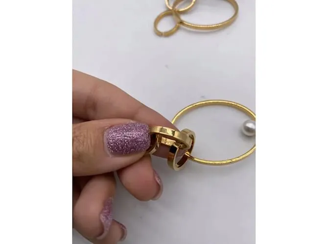 Autre Marque VITA FEDE Pendientes T.  metal Dorado 