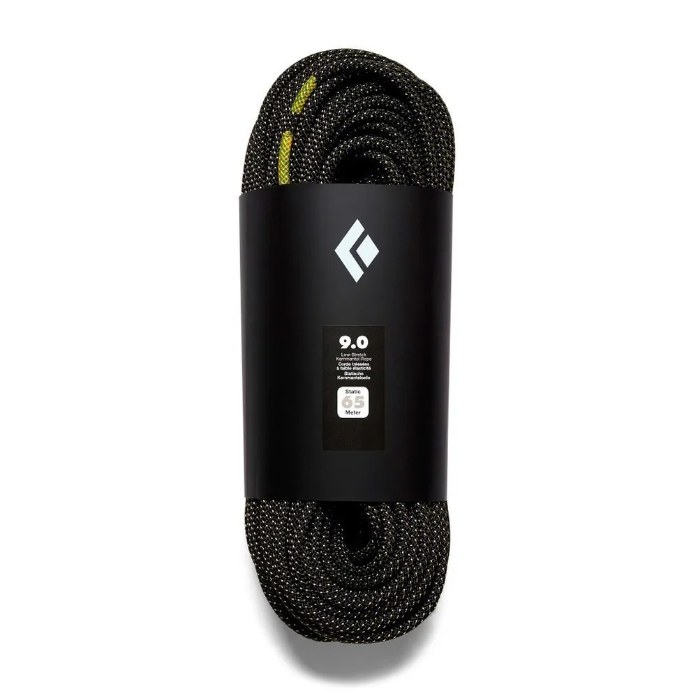 BD 9.0mm Static Rope 65m Black/Yellow