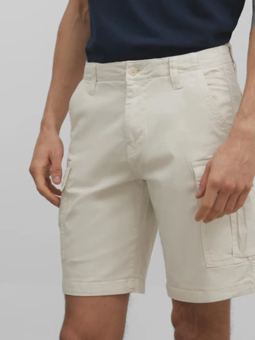 BERMUDA CARGO SILBON BEIGE CLARO