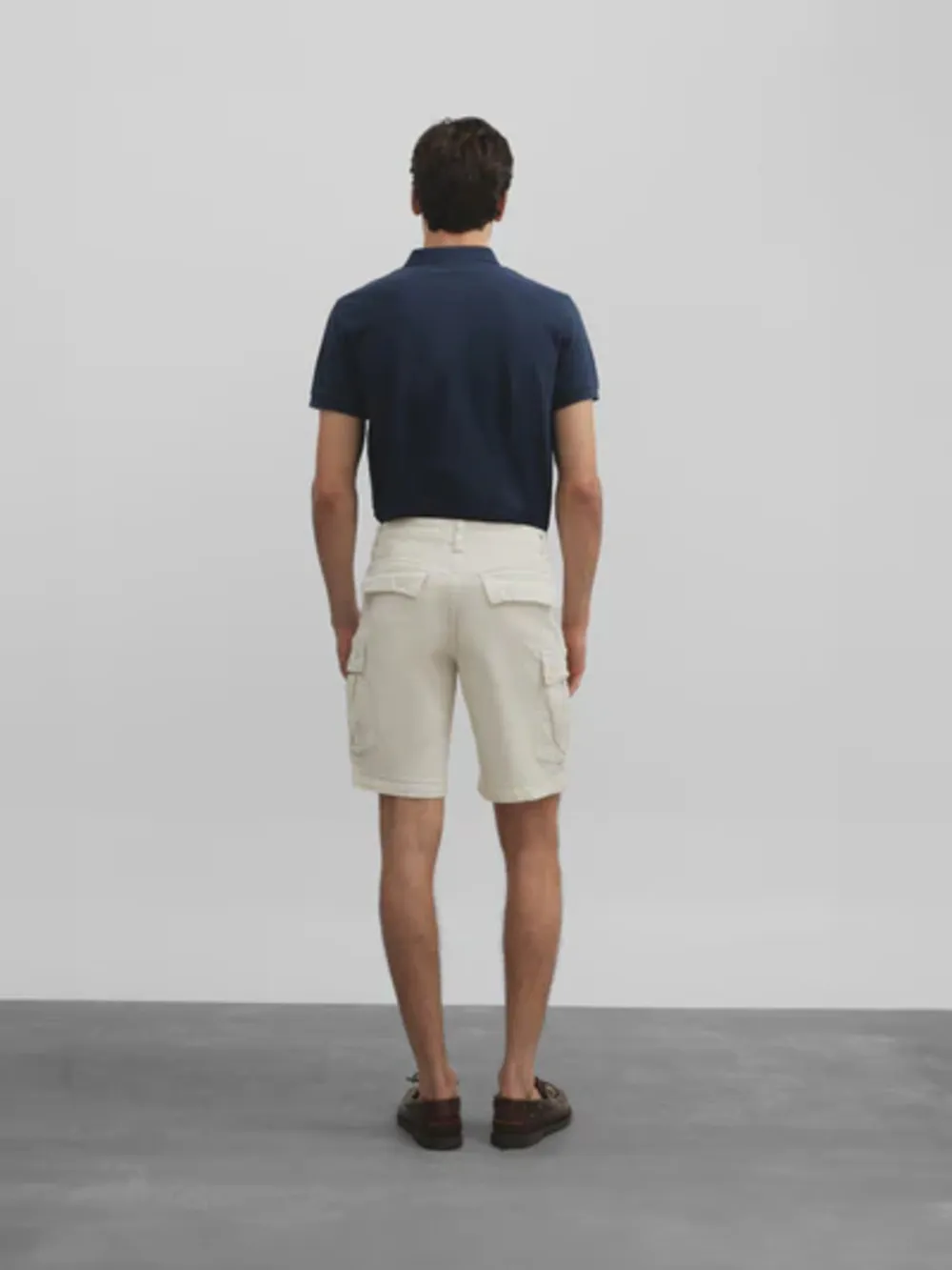BERMUDA CARGO SILBON BEIGE CLARO