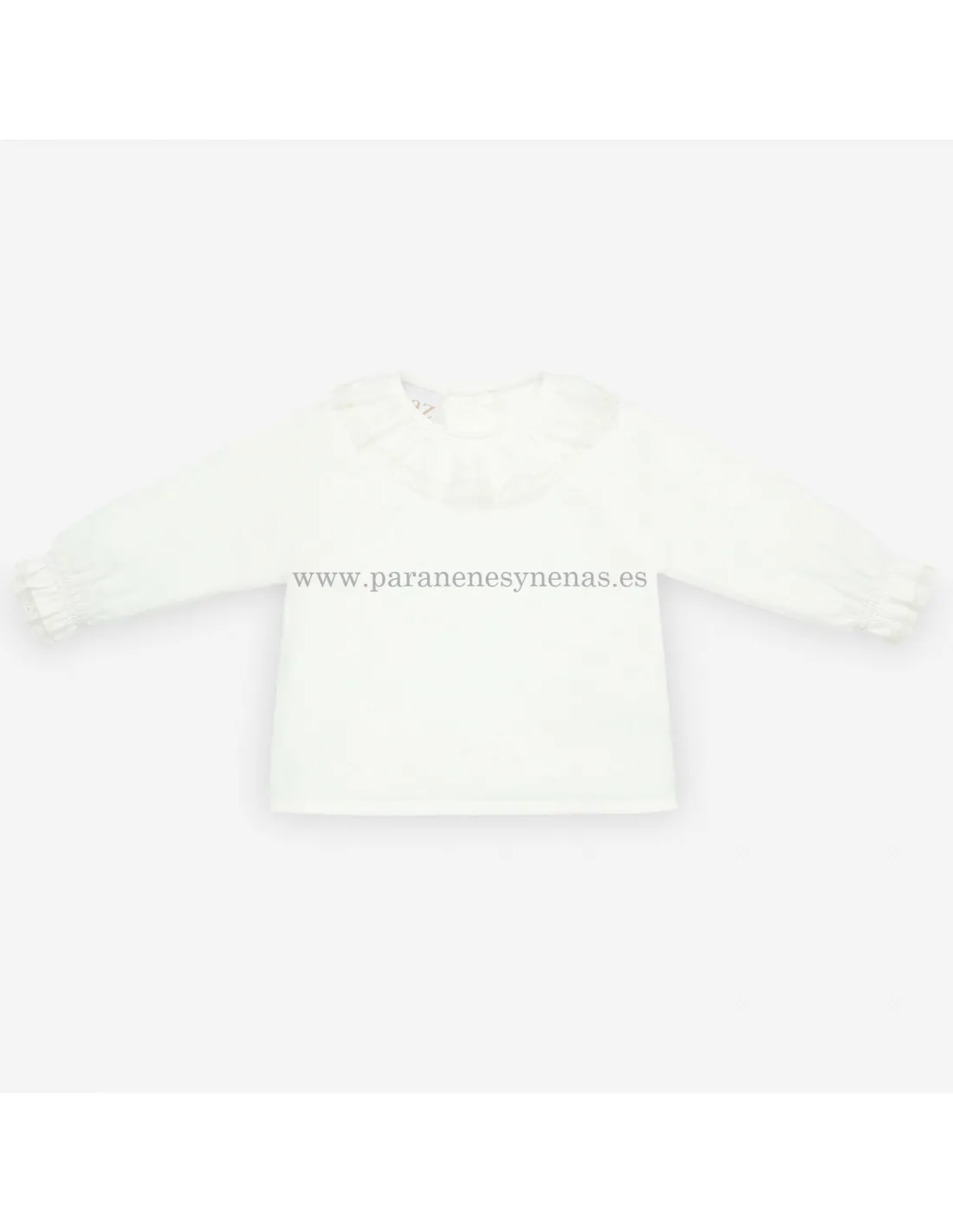 Blusa con puntilla para bebé Malia
