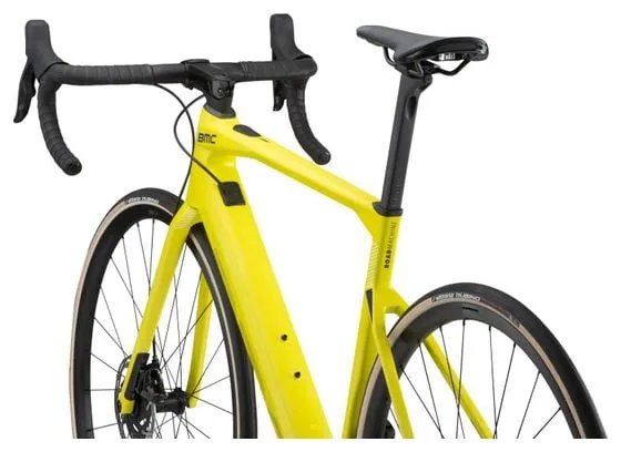 BMC Bicicleta eléctrica de carretera BMC Roadmachine AMP Two Sram Rival eTap AXS 12S 350 Wh 700 mm Amarillo lima 2023