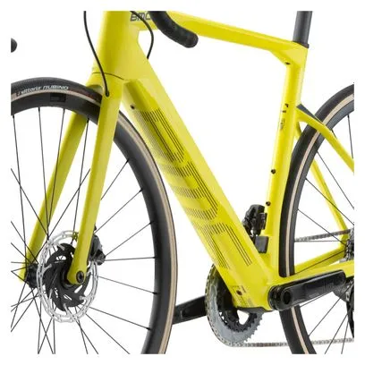 BMC Bicicleta eléctrica de carretera BMC Roadmachine AMP Two Sram Rival eTap AXS 12S 350 Wh 700 mm Amarillo lima 2023