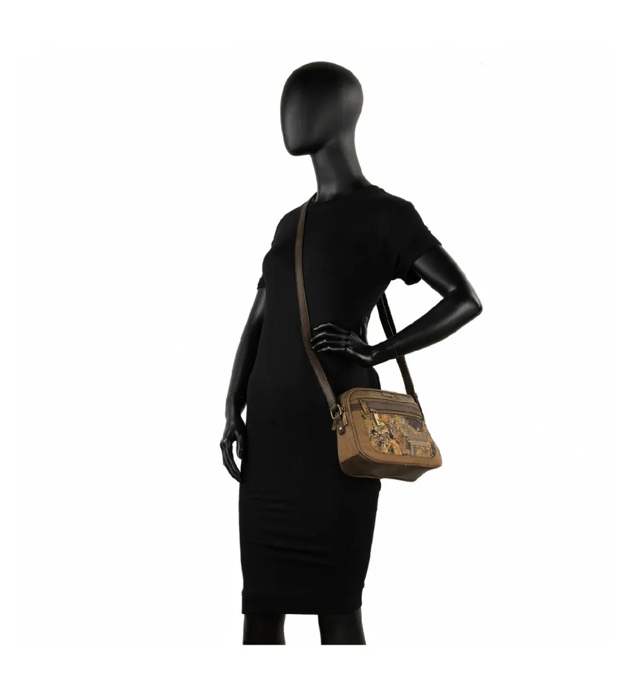 BOLSO BANDOLERA CASUAL 312783 MARRóN  26X18X7CM