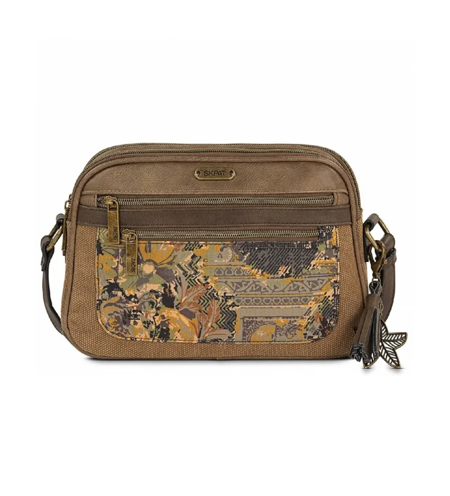 BOLSO BANDOLERA CASUAL 312783 MARRóN  26X18X7CM