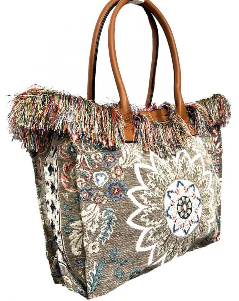 BOLSOS MUJER VERDES TIPO ALFOMBRA PERSA DE LO MAS ORIGINAL