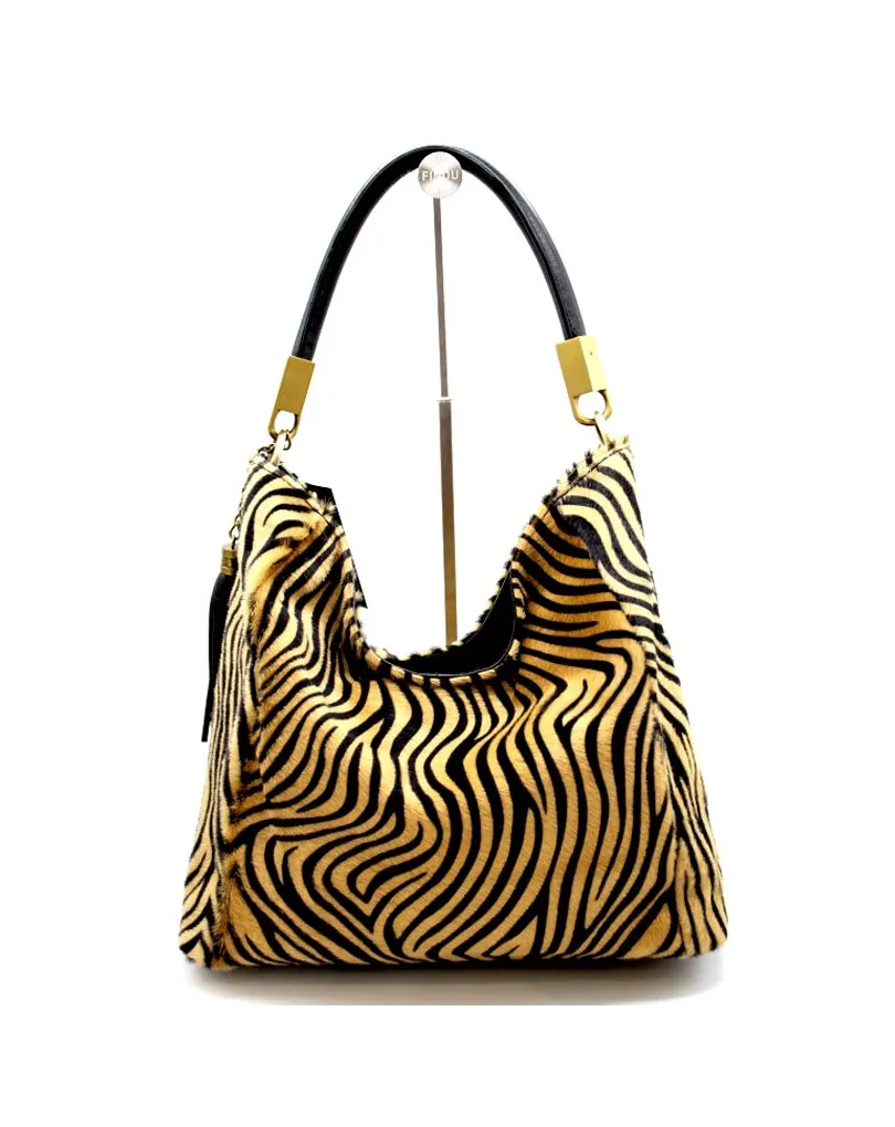 BOLSOS PIEL MUJER TIGRE DE BENGALA EN PIEL DE POTRO