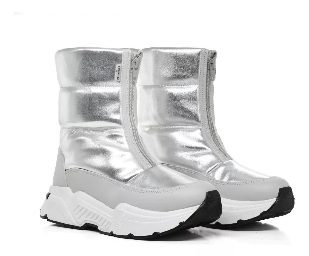 Botas Mujer Niños Pre Sky Nieve Lluvia Impermeable Plumitas 