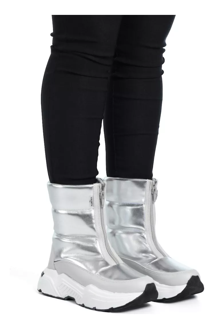 Botas Mujer Niños Pre Sky Nieve Lluvia Impermeable Plumitas 