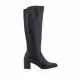 Botas tacón Redlove raina negras con elástico posterior