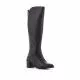 Botas tacón Redlove raina negras con elástico posterior