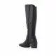 Botas tacón Redlove raina negras con elástico posterior