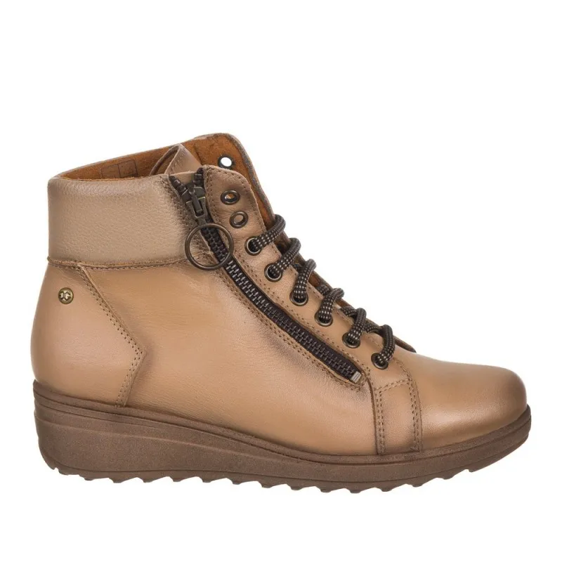 Botines Planos Zapp 27891 Mujer Taupe