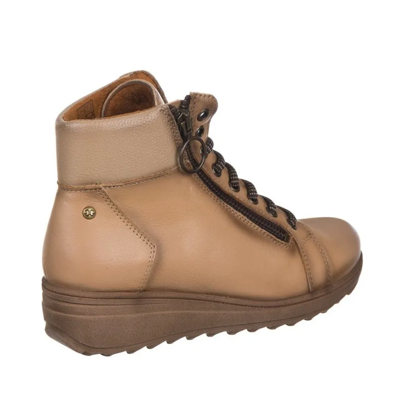 Botines Planos Zapp 27891 Mujer Taupe
