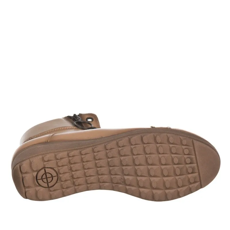 Botines Planos Zapp 27891 Mujer Taupe