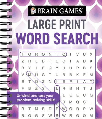 BRAIN GAMES  LARGE PRINT WORD SEARCH (SWIRLS)