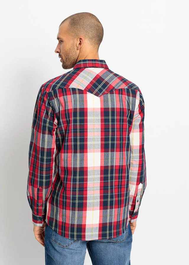 CAMISA DE MANGA LARGA AZUL MARINOAZUL MARINO DE CUADROS