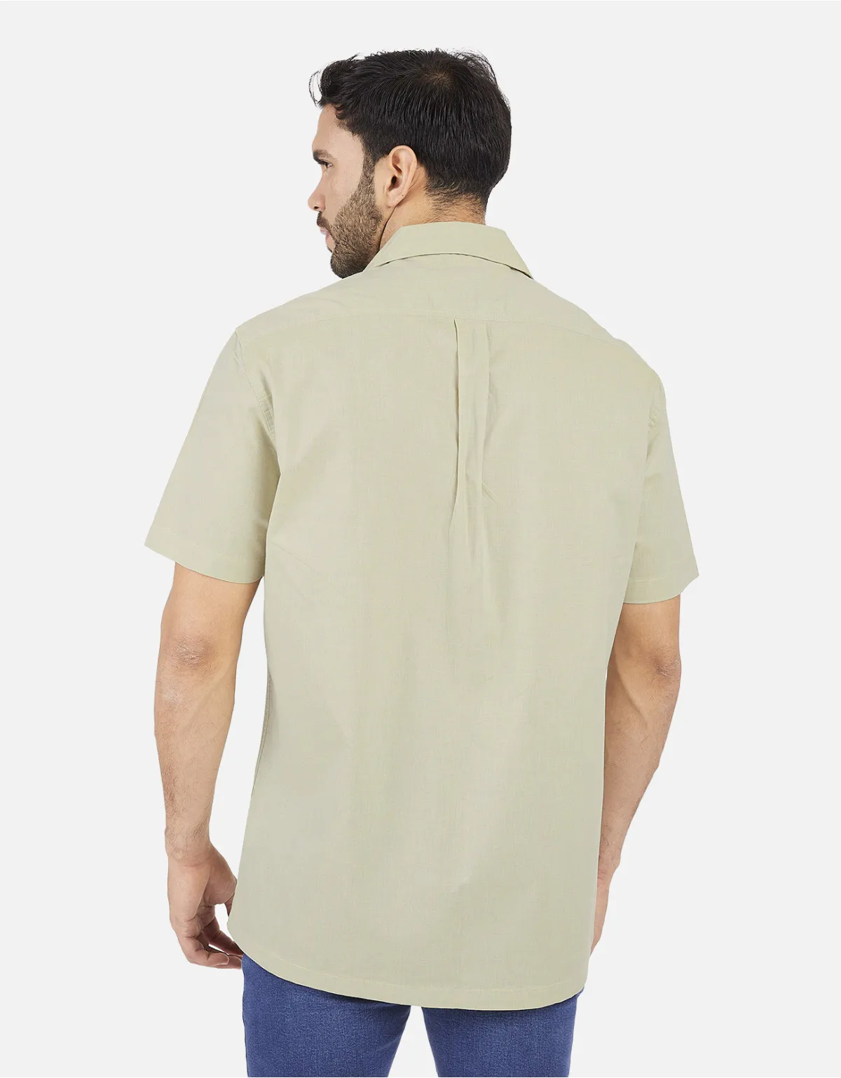 Camisa regular fit amarillo