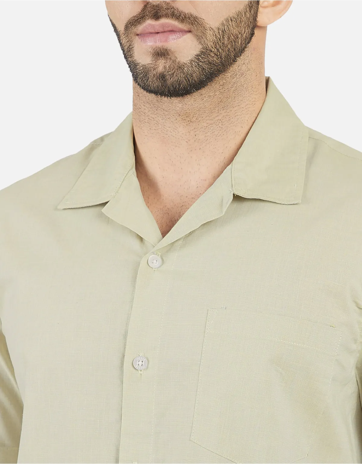 Camisa regular fit amarillo