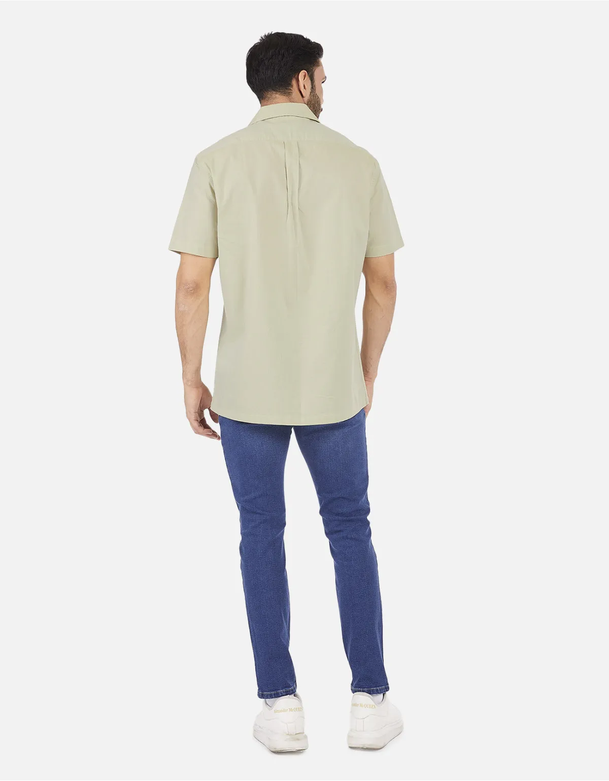 Camisa regular fit amarillo