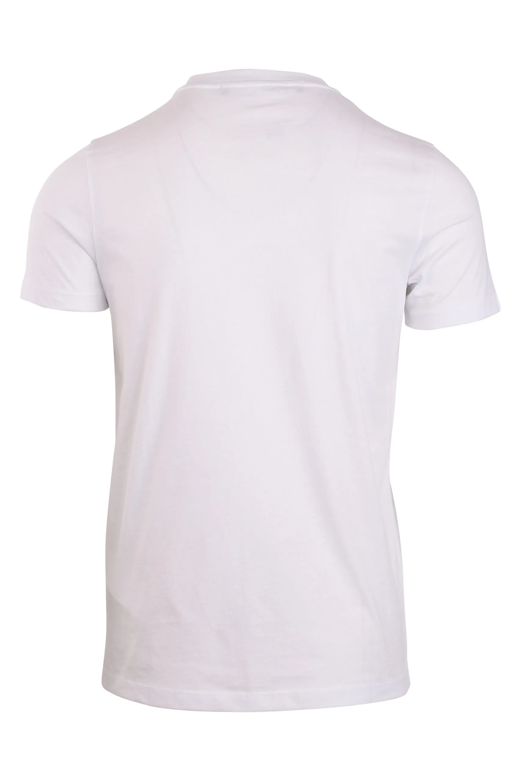 Camiseta blanca con logo amarillo 3D