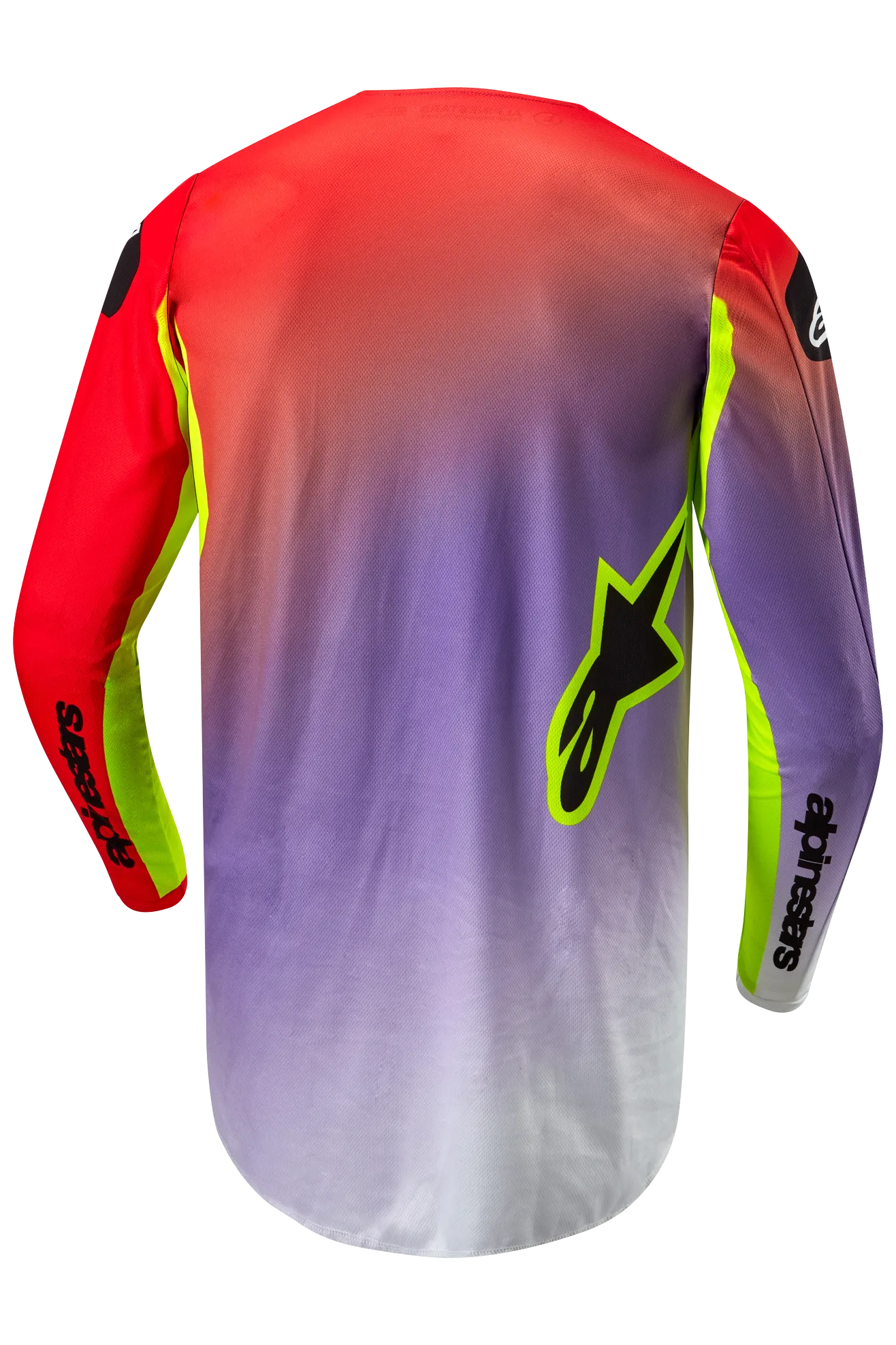 CAMISETA DE CROSS ALPINESTARS FLUID LUCENT BLANCOROJO NEóNAMARILLO FLUO