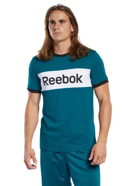 camiseta reebok verde hombre