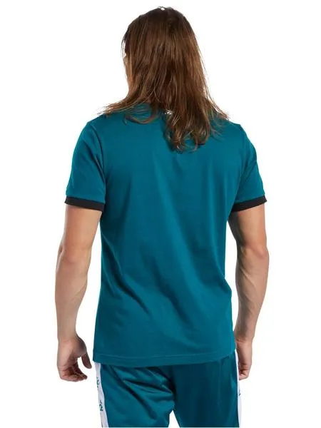 camiseta reebok verde hombre