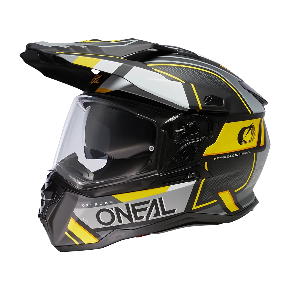 CASCO ADVENTURE O'NEAL DSRS SQUARE NEGROGRISAMARILLO NEóN 