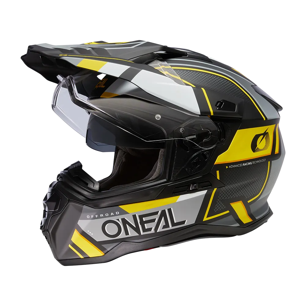 CASCO ADVENTURE O'NEAL DSRS SQUARE NEGROGRISAMARILLO NEóN 