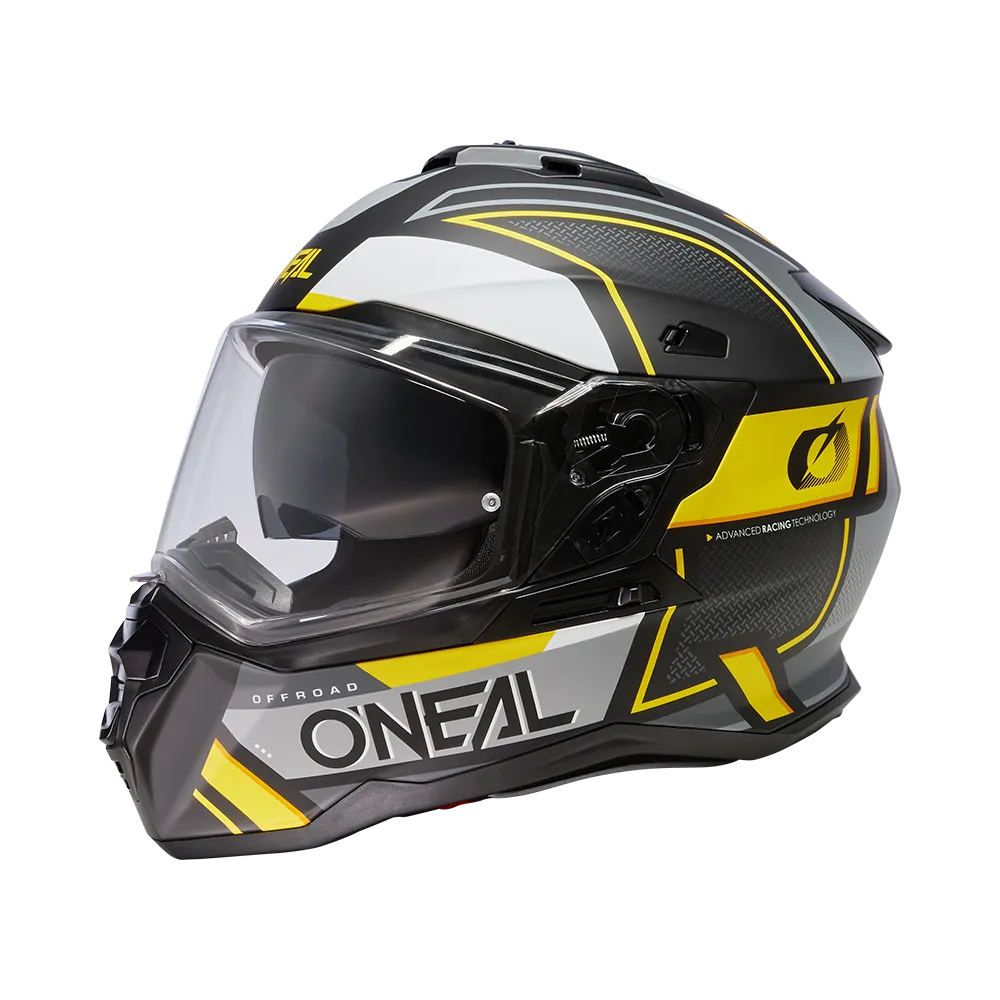 CASCO ADVENTURE O'NEAL DSRS SQUARE NEGROGRISAMARILLO NEóN 