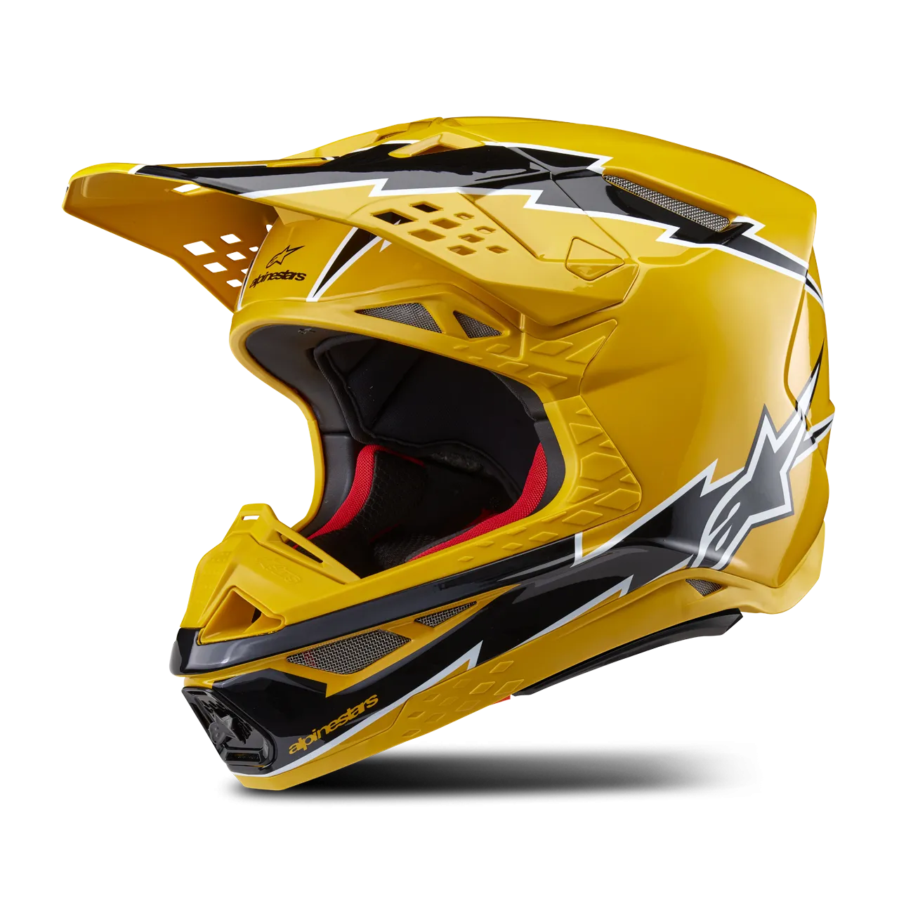 CASCO DE CROSS ALPINESTARS SUPERTECH SM10 AMPRESS NEGROAMARILLO