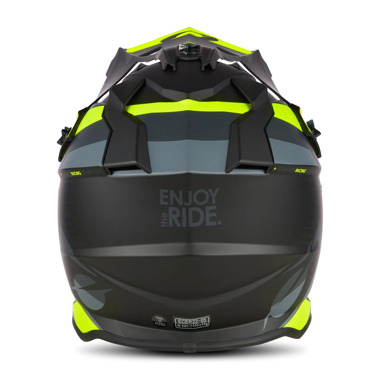 CASCO DE CROSS O'NEAL 2SRS SPYDE V.23 NEGROGRISAMARILLO NEóN 