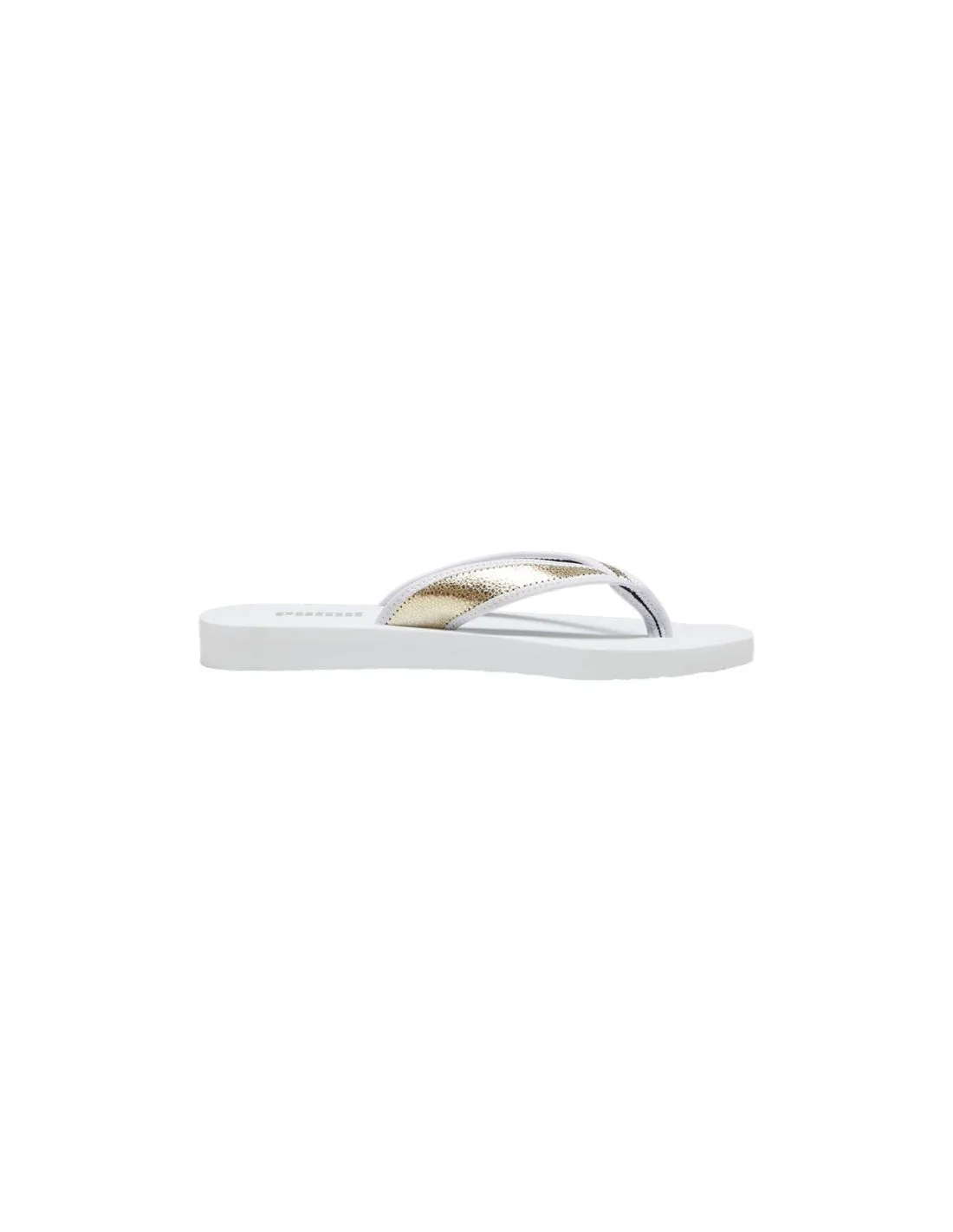 Chanclas Puma Sandy Flip Metallic Blanco Mujer