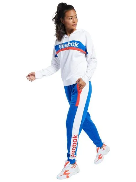 chandal reebok blanco/azulon mujer