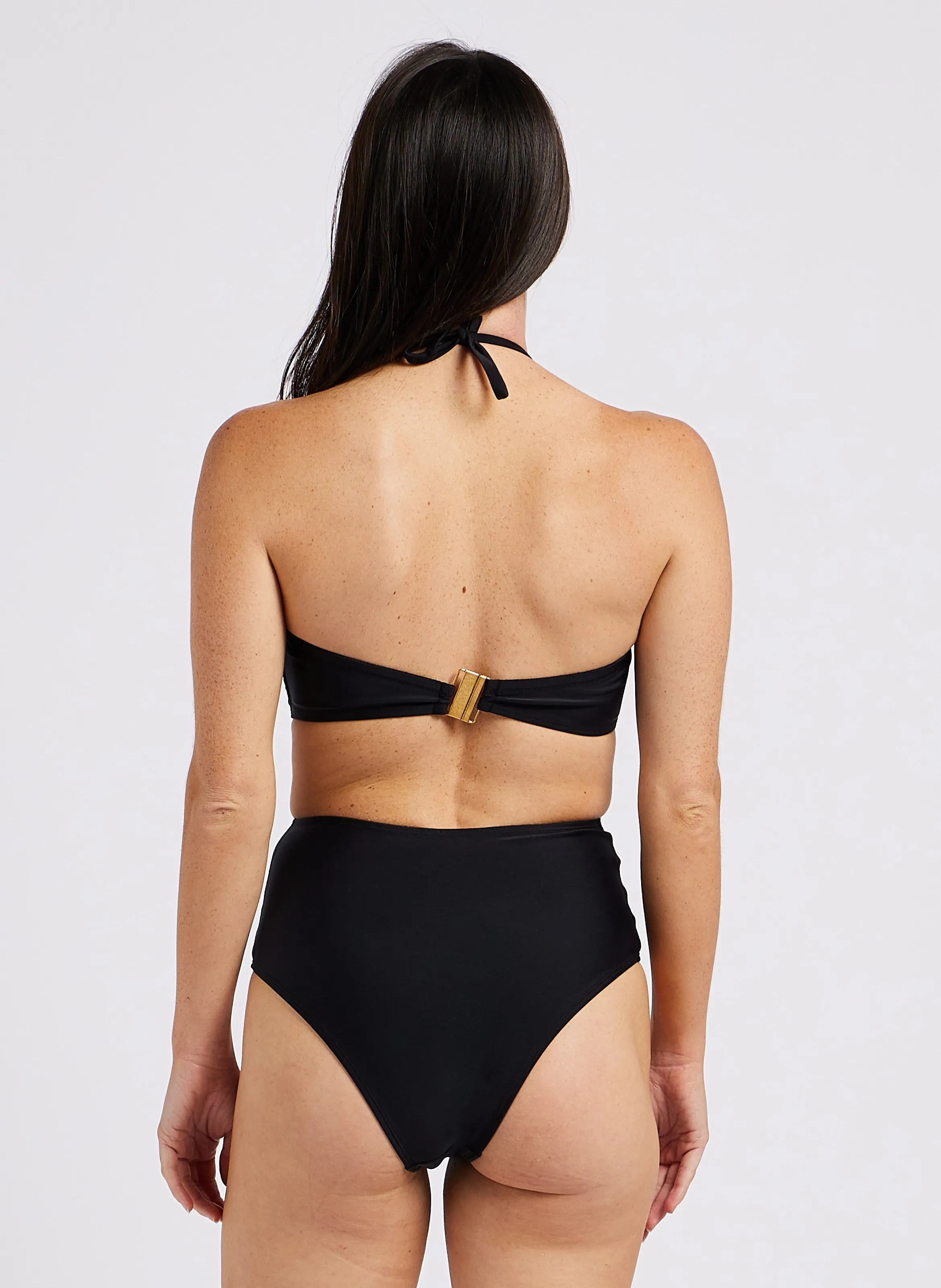 CHICHI CASTELNANGO MARTA  TRAJE DE BAñO DE UNA PIEZA TIPO BANDEAU EN NEGRO