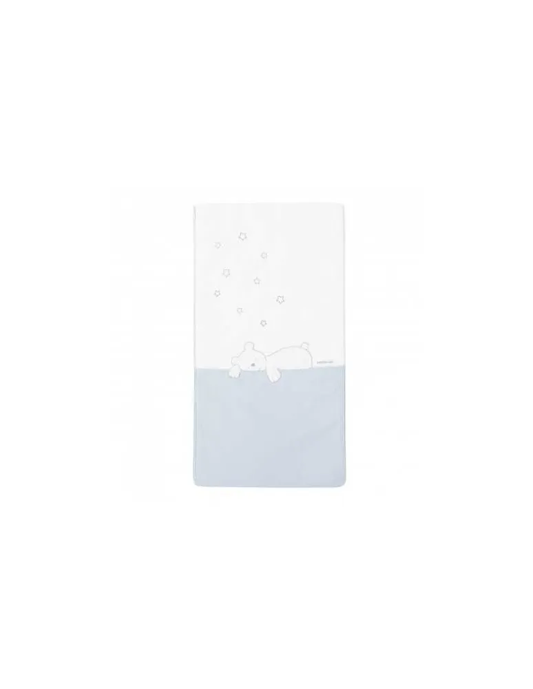 COLCHA Y PROTECTOR CUNA DREAM AZUL PETITPRAIA