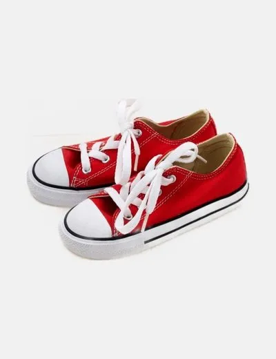 Converse Zapatilla roja tejido