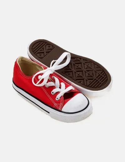 Converse Zapatilla roja tejido