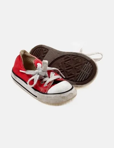 Converse Zapatilla roja tela