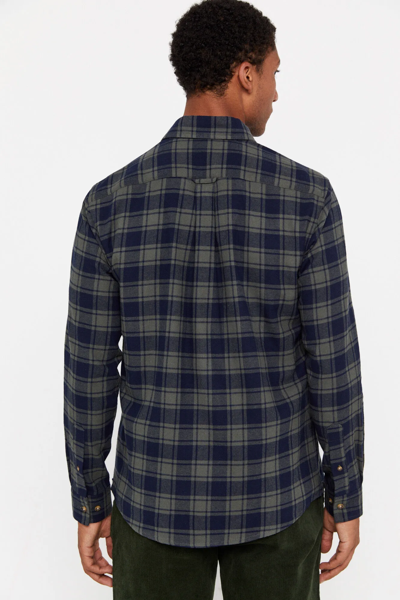 Cortefiel Camisa franela cuadros