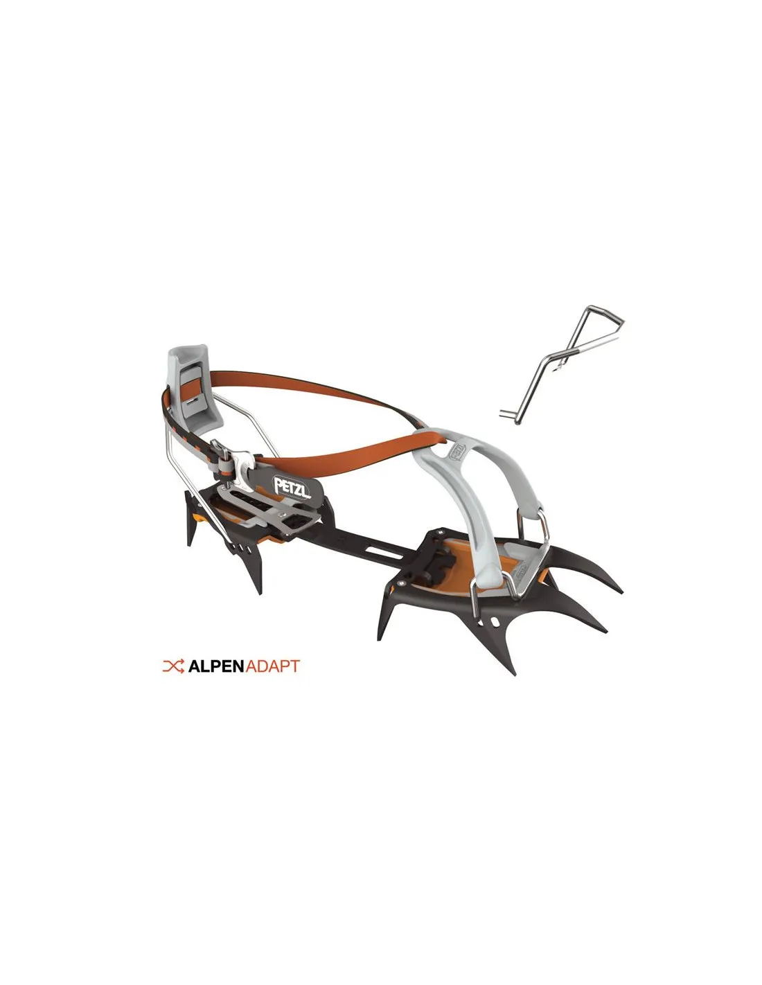 Crampones Petzl Irvis Flexlock Black/Orange