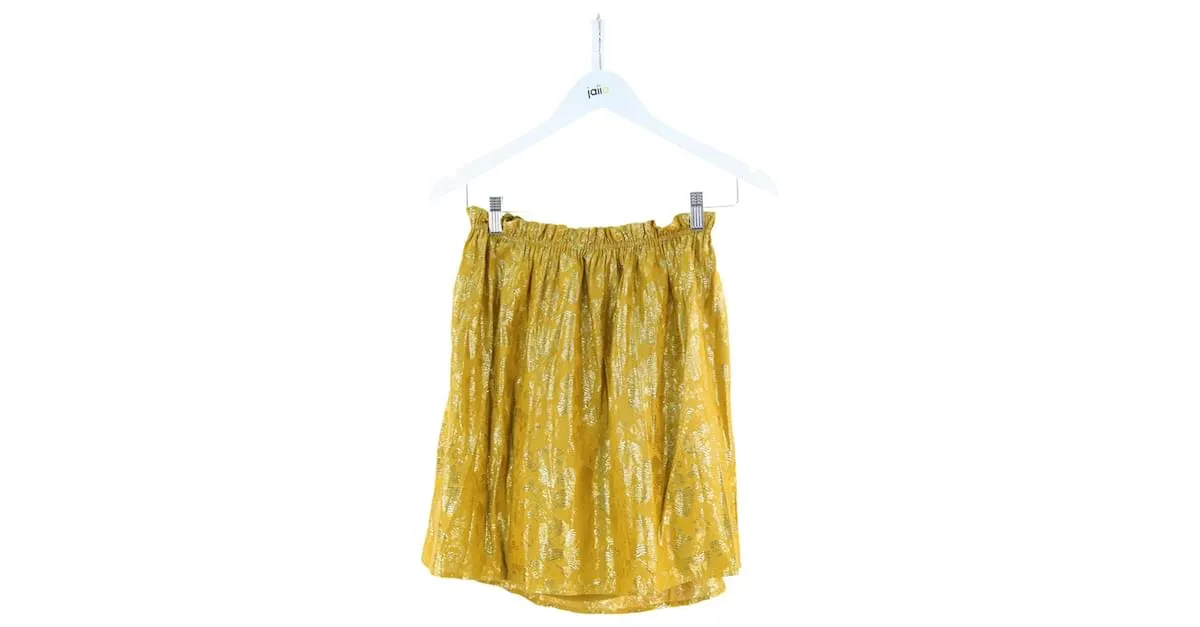 Des Petits Hauts Falda de tops pequeños 1 Amarillo 