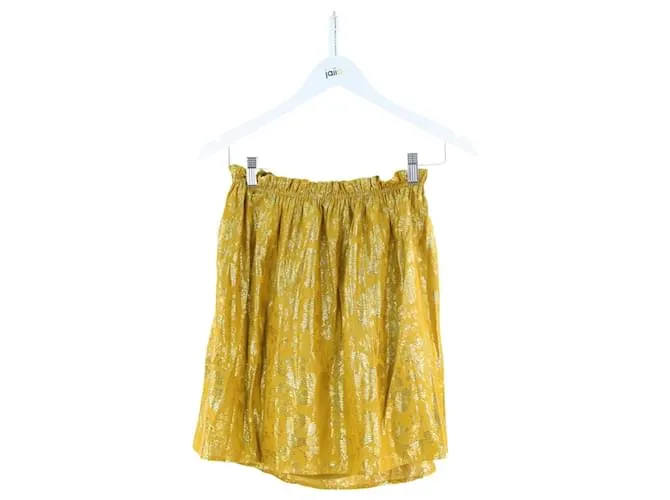 Des Petits Hauts Falda de tops pequeños 1 Amarillo 